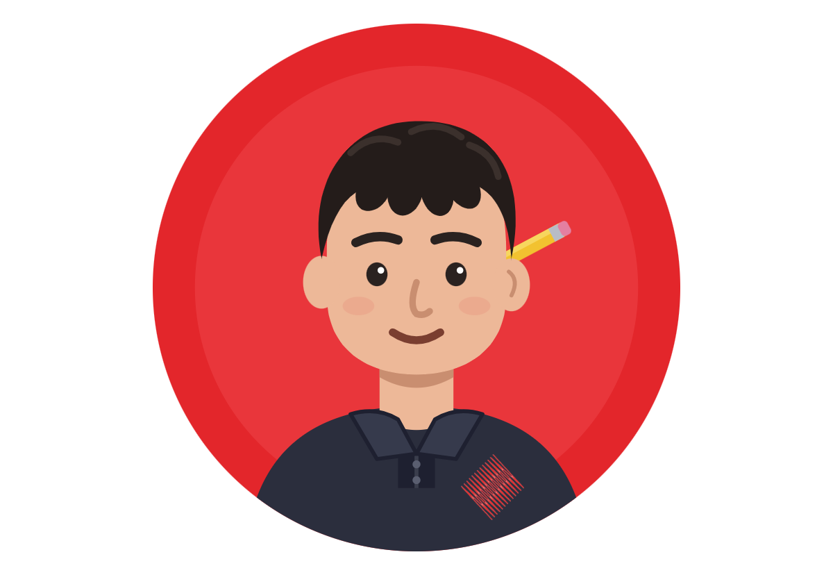 Team avatar – Ian Downey, Apprentice Electrician Illustrated avatar of Ian Downey, Apprentice Electrician